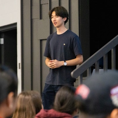 Image of student speaking 