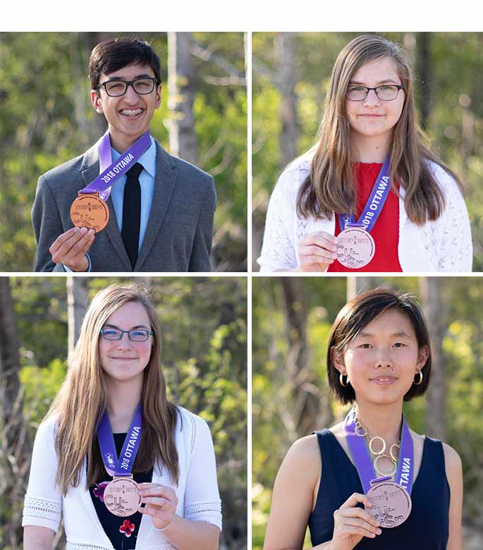 The following students from the Halton District School Board achieved Bronze medals at the Canada Wide Science and Engineering Fair