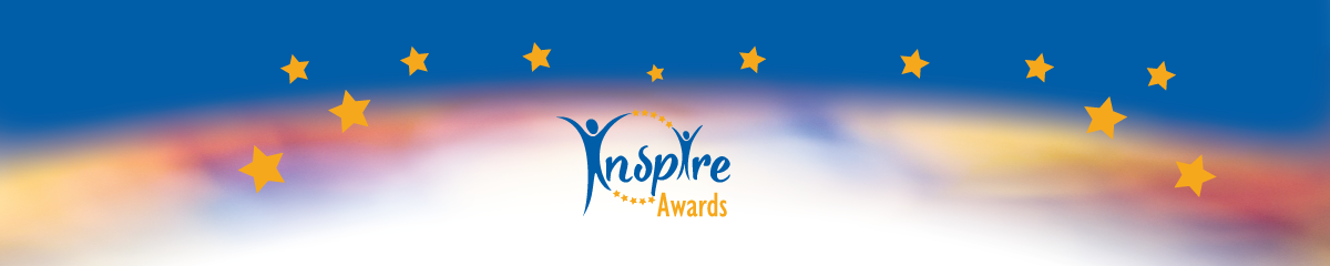 inspire award banner with logo